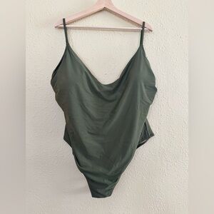 NEW | J. CREW | Scoop Neck One Piece Swimsuit - Green - Size 22